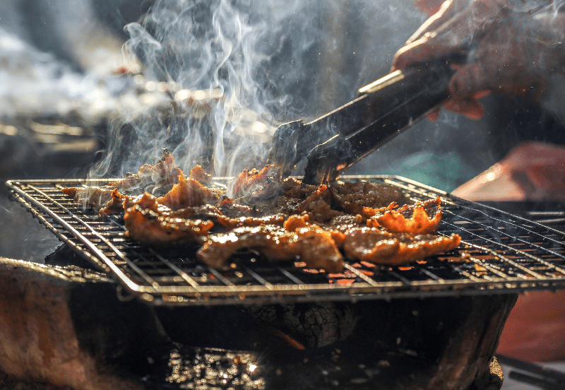 Smoking barbecue