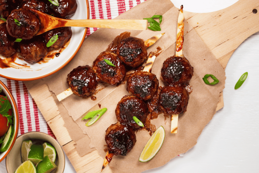 what to eat with bbq meatballs